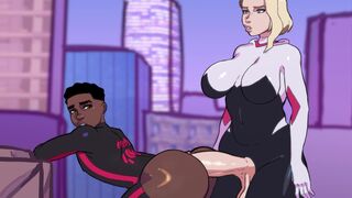 Spiderverse Futa Gwen Animation [FemboyCarti]