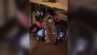 D.Va Academy Blowjob [White]