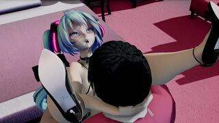 Miku holding sex with fan