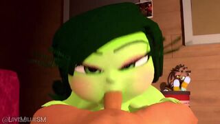 disgust giving a blowjob