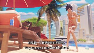 Tracer On Lifeguard Duty[Chinese subtitles][Kreamu]