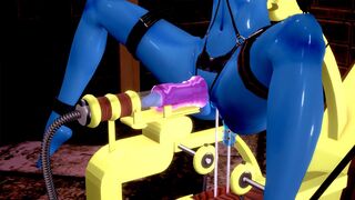 Aria Bal has her cock milked dry by Machine with a messy surprise at the end