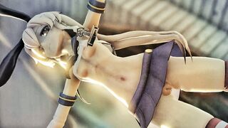 Shimakaze - UsoNui [MMD R18] Matadere