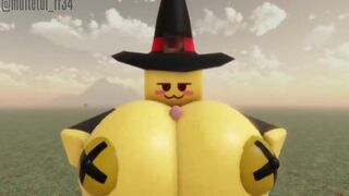 Yellow Girl Boobsjob Roblox (art: Muitetul)