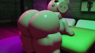 Piggy without clothes Tweaking Ass Roblox
