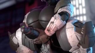 futa spartan masturbating