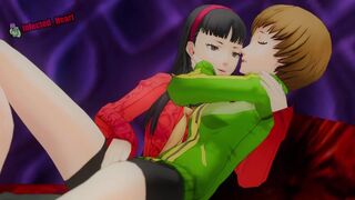 Yukiko Rubs Chie's Pussy [Infected_Heart]