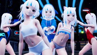【R-18 MMD】 ITZY - WANNABE - Gawr Gura