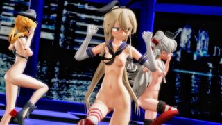 Shimakaze & Kanmusume - Girls [MMD R18] V5859