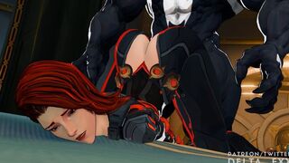 Black Widow Ambushed By Venom [delta_fxx]