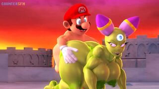 mario pounding cackletta