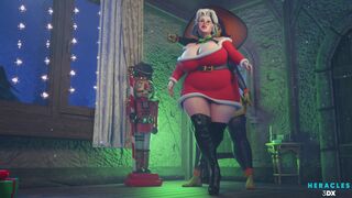 Mrs Claus feeling pleasure