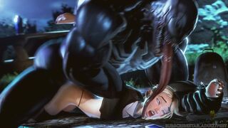 Spider-Gwen Meets Venom at the Park