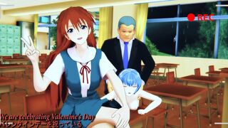 Rei Ayanami 綾波レイ Asuka Langley アスカ・ラングレー -  Valentine's Day
