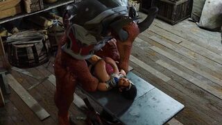 shao kahn gets paizuri