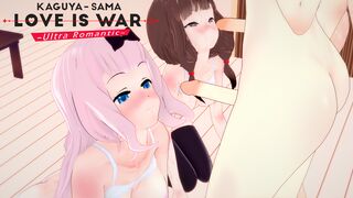 Futa Kaguya, Hayasaka and Chika, Miko female - Kaguya-Sama Love is War