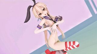 Shimakaze - Yeah Oh Ahhh Oh! [MMD R18] AiMii