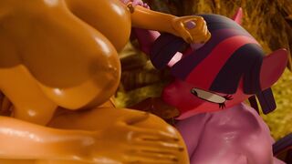 Applejack Throating Twilight『Erostud』