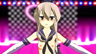 Shimakaze - Cynical Night Plan [MMD R18] Punini