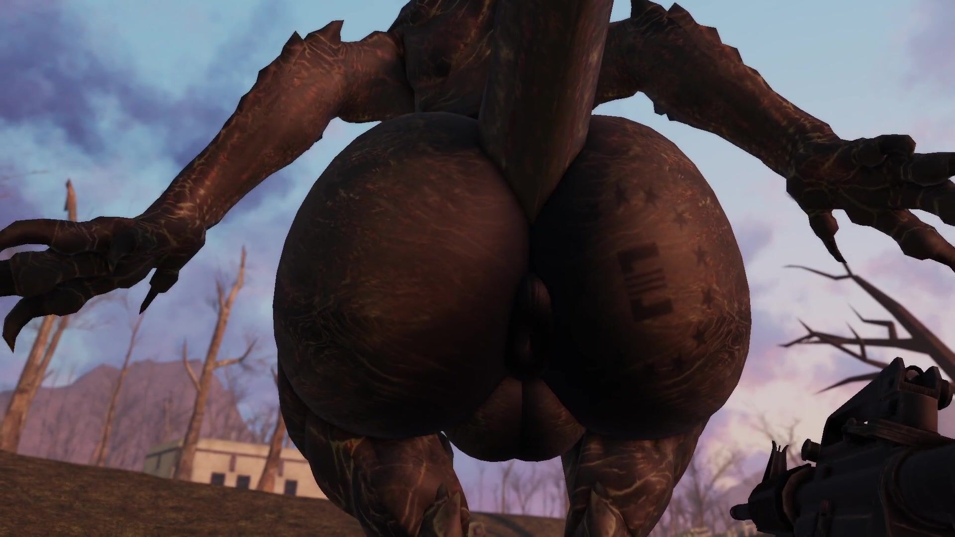 deathclaw, butt