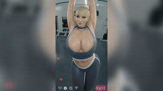 Samus Livestreams her Workout [X3d]