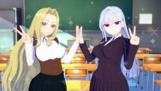 Eiai Nano & Utsukushisugi Mimimi Gangraped In The Public Toilet At Night