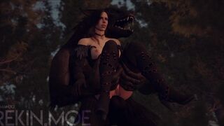 yennefer and werewolf anal knot - faster