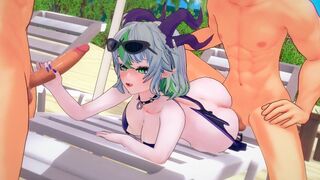 Apricot (Froot) at the beach