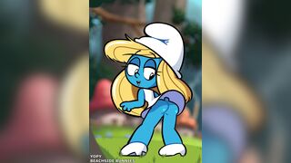 Smurfette Butt Tease
