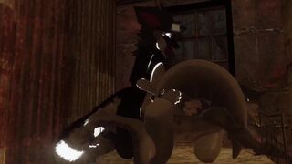 a lucky friend had some fun with a deathclaw