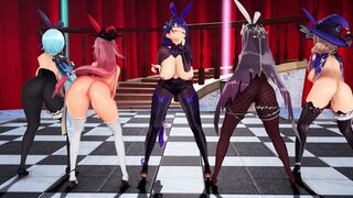 MMD Genshin BUNNY UPDOWN