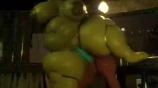 springtrap gives the guard a warm welcome