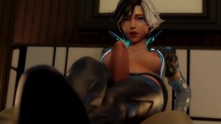 Luna Snow Thigh Job [Shidosan3d]