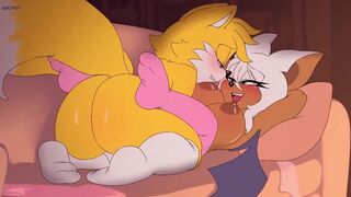 Tails and Rouge in Love