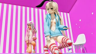 Shimakaze & Ro500 - Chocolate Cream [MMD R18] Moeyasui Koneko