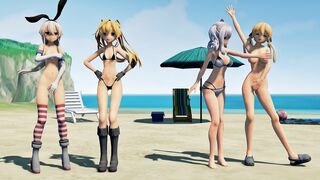 Shimakaze & Fleet Girls - Lamb [MMD R15] Moeyasui Koneko