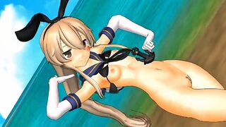 Shimakaze - Deep Blue Town [MMD R18] Strawberriegirl