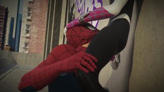 CuteCop - Spider Gwen and Peter Parker [4K]