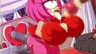 Amy punish Eggman's Cock