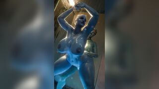 Liara & Samara Shower [Vixen3D]