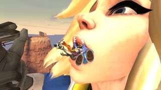 Mercy's kiss by thelittleboot