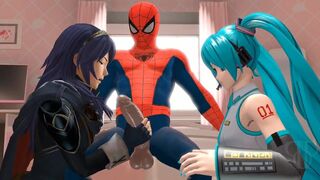 Lucina x Spider-Man x Hatsune Miku