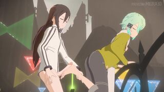 Sword Art Online II Casual Footjob Sinon