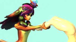 Elven's snack time by baddragon666