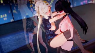 103【Genshin impact】Ningguang x Beidou Futa sex [sound]