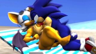 Sonic and Rouge Sex In The Beach
