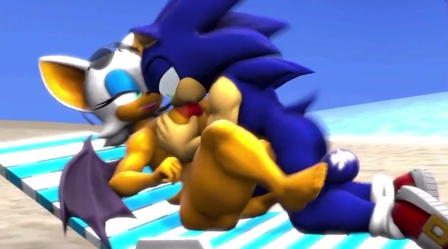 Sonic And Rouge Sex In The Beach
