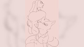 Judy fills up nicks throat