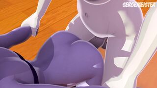 Raven pounding Nega Shantae