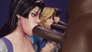 Psylocke, Sue & Luna [Blacked][LM19][NO WM]